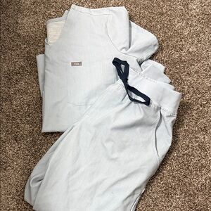 Figs Light blue Scrub Set